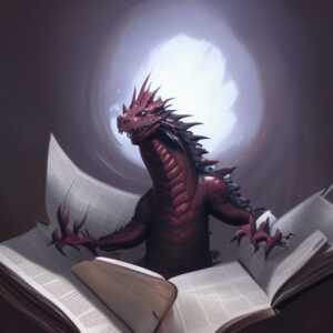 Dragon reading my newsletter 