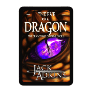 The eye of a Bronze Dragon burning with rage