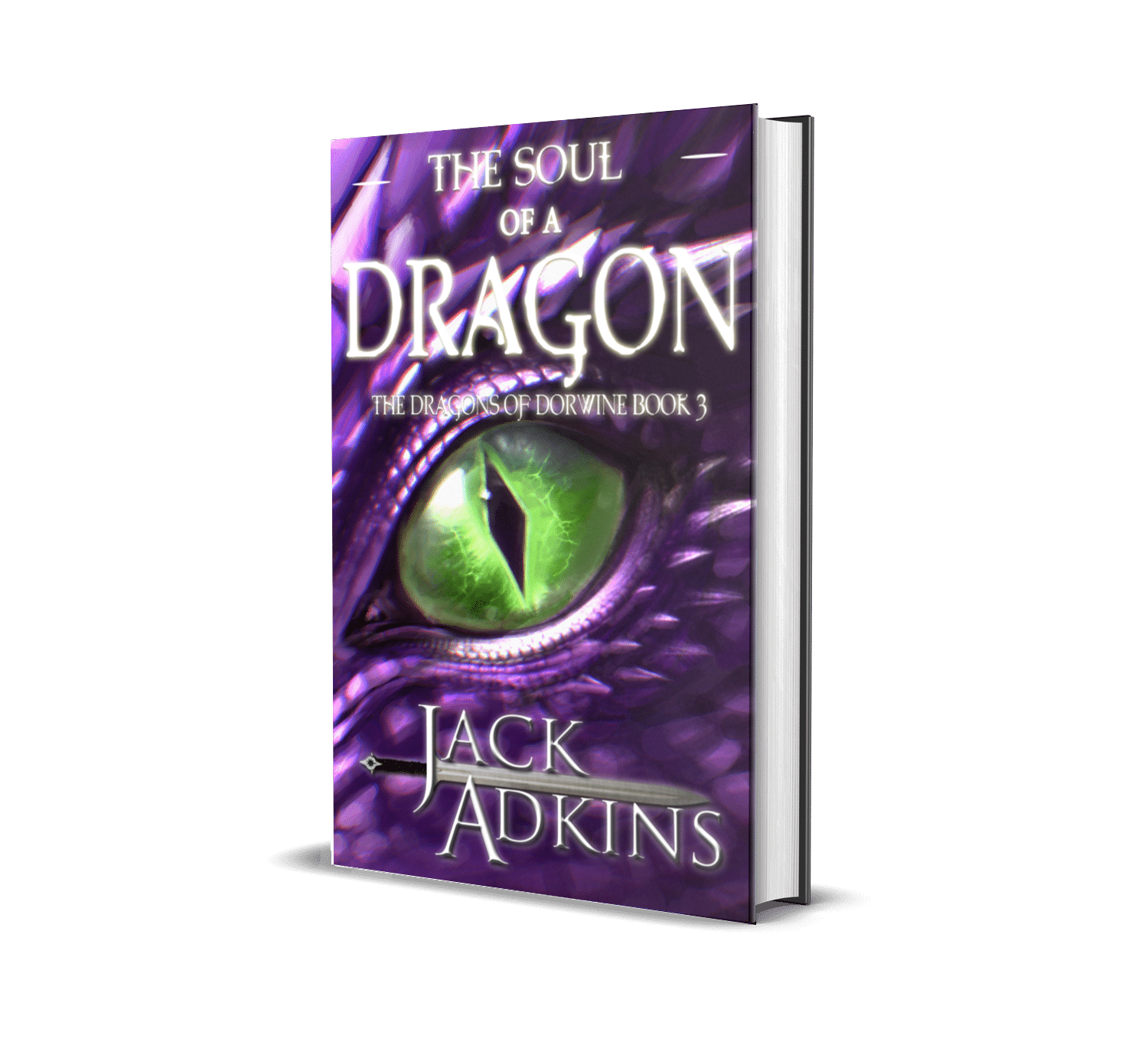 Purple Dragon with emerald eye.